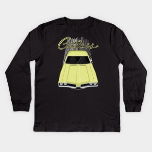 Oldsmobile Cutlass 1969 - yellow Kids Long Sleeve T-Shirt